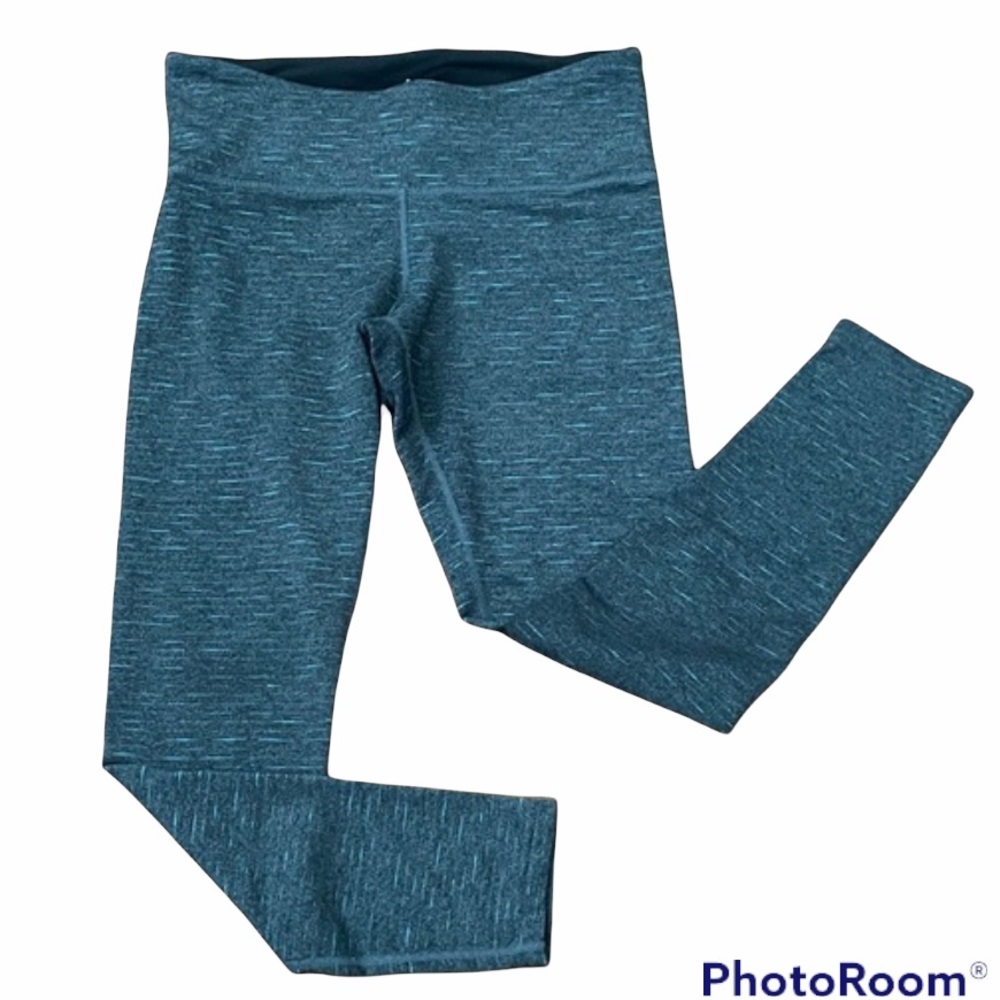 TUFF ATHLETICS Heather Blue Gray Leggings S